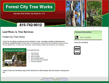 Tablet Screenshot of forestcitytreecareil.com